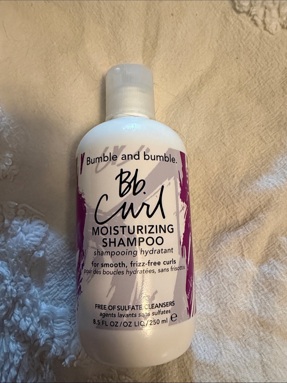 Bumble and bumble White Bottle with Purple Accents Curl Moisturizing Shampoo